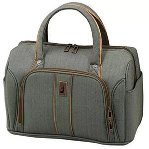 London Fog Gray and Brown Tote Bag